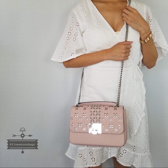 Michael Kors Tina shoulder flap bag blossom pink - Picture 3 of 8